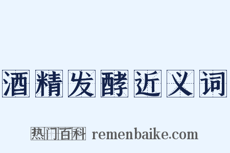 酒精发酵近义词是什么意思的图片